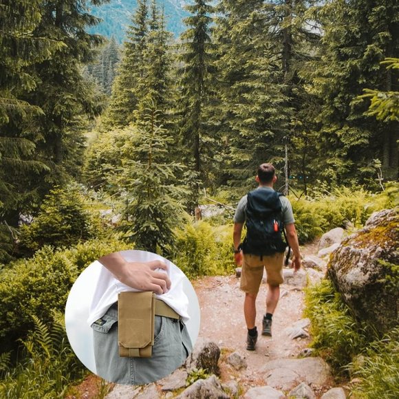 Tactical Molle Phone Case Bag Cover Loop Belt Holster Pouch Compatible - Picture 6 of 12